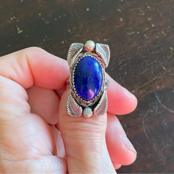 sterling lapis ring - Picture 8 of 15